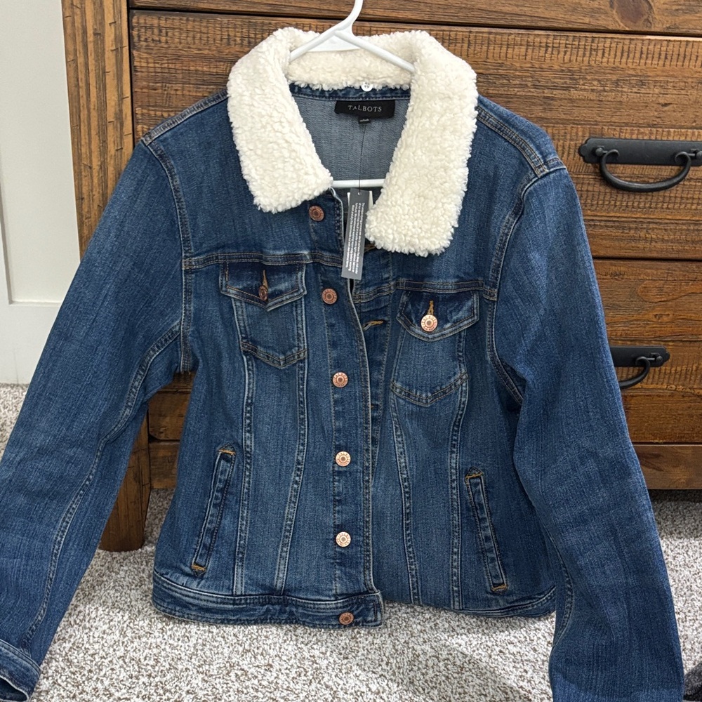 NWT Talbots women’s Jean jacket Large
